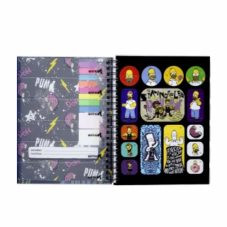 Cuaderno Argollado tapa dura grande Multimaterias 7M Cuadriculado Los Simpsons - Don'T Have