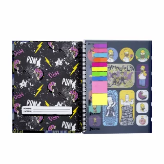 Cuaderno Argollado tapa dura grande Multimaterias 7M Cuadriculado Los Simpsons - Don'T Have