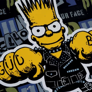 Cuaderno Argollado tapa dura grande Multimaterias 7M Cuadriculado Los Simpsons - Gud-Bad