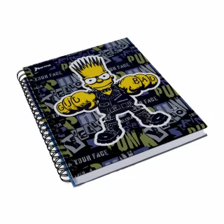 Cuaderno Argollado tapa dura grande Multimaterias 7M Cuadriculado Los Simpsons - Gud-Bad