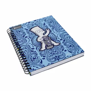 Cuaderno Argollado tapa dura grande Multimaterias 7M Cuadriculado Los Simpsons - Patineta