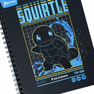 Cuaderno Argollado tapa dura grande Pokemon 80 Hojas Linea Corriente - Squirtle 0007