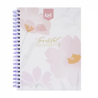Cuaderno Argollado tapa dura Kiut grande 160 Hojas 5M Mixto Beautiful Moments