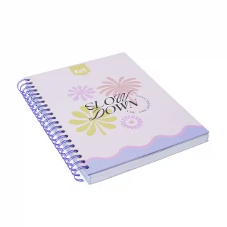 Cuaderno Argollado tapa dura Kiut grande 160 Hojas 5M Mixto Slow Down