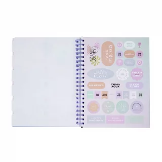 Cuaderno Argollado tapa dura Kiut grande 160 Hojas 5M Mixto Slow Down