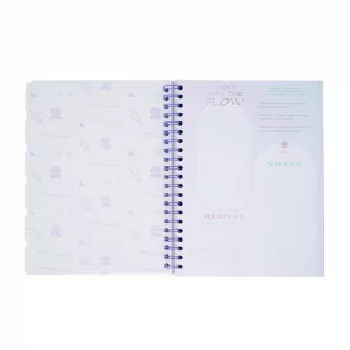 Cuaderno Argollado tapa dura Kiut grande 160 Hojas 5M Mixto Slow Down