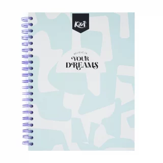 Cuaderno Argollado tapa dura Kiut grande 160 Hojas 5M Mixto Your Dreams