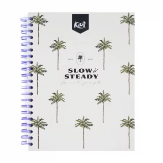 Cuaderno Argollado tapa dura Kiut grande 175 Hojas 7M Cuadriculado Slow