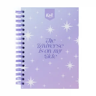 Cuaderno Argollado tapa dura Kiut mediano 160 Hojas 5M Cuadriculado The Universe Is