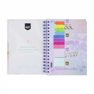 Cuaderno Argollado tapa dura Kiut mediano 160 Hojas 5M Mixto La Dolce Vita