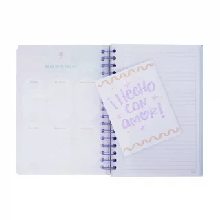 Cuaderno Argollado tapa dura Kiut mediano 160 Hojas 5M Mixto La Dolce Vita