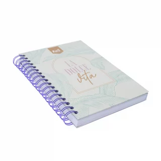 Cuaderno Argollado tapa dura Kiut mediano 160 Hojas 5M Mixto La Dolce Vita