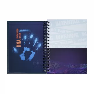 Cuaderno argollado tapa dura masculino mediano 7M cuadriculado X-presarte - astronauta