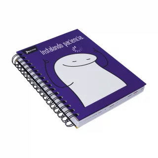 Cuaderno Argollado Tapa Dura Mediano 7 Materias Cuadriculado Memes