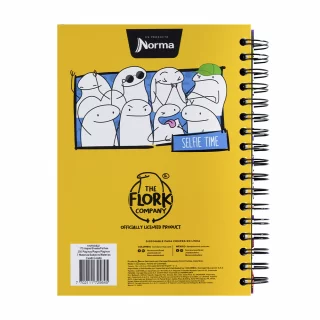 Cuaderno Argollado Tapa Dura Mediano 7 Materias Cuadriculado Memes