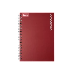 Cuaderno Argollado Tapa Dura Mediano 80 Hojas Linea Corriente  Vino