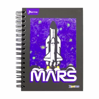 Cuaderno Argollado Tapa Dura Mediano Multimateria 7M Cuadriculado X-Presarte Mars
