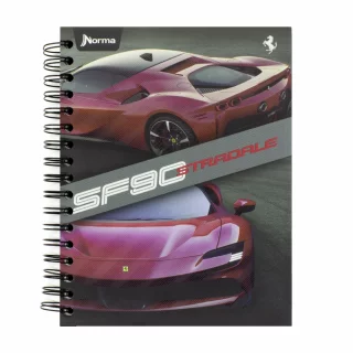 Cuaderno Argollado Tapa Dura Mediano Multimaterias 7M Cuadriculado Ferrari - Sf90 Stradale