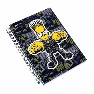 Cuaderno Argollado tapa dura mediano Multimaterias 7M Cuadriculado Los Simpsons - Gud-Bad