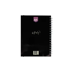 Cuaderno Argollado Tapa Dura Rectangular Holográfico 80 Hojas Kiut Fiesta And Then Siesta