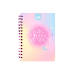 Cuaderno Argollado Tapa Flexible Pequeño 80 Hojas Cuadriculado Kiut I Dont Chase