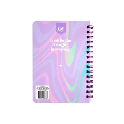 Cuaderno Argollado Tapa Flexible Pequeño 80 Hojas Cuadriculado Kiut Life