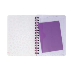 Cuaderno Argollado Tapa Flexible Pequeño 80 Hojas Cuadriculado Kiut Shine Dream Smile