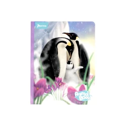 Cuaderno Cosido  100 Hojas Cuadriculado Animal Book Pinguinos
