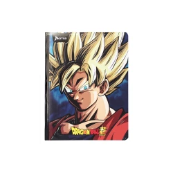 Cuaderno Cosido  100 Hojas Cuadriculado Dragon Ball Super Pelo Amarillo