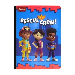 Cuaderno Cosido  100 Hojas Cuadriculado Equipo de rescate Rescue Crew