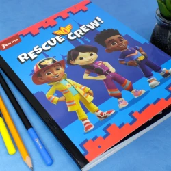 Cuaderno Cosido  100 Hojas Cuadriculado Equipo de rescate Rescue Crew