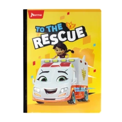 Cuaderno Cosido  100 Hojas Cuadriculado Equipo de rescate To The Rescue