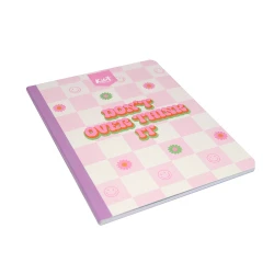 Cuaderno Cosido  100 Hojas Cuadriculado Kiut Dont Over Think It