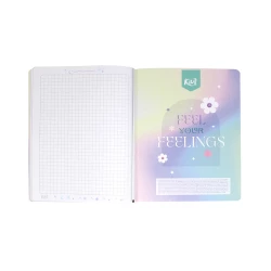 Cuaderno Cosido  100 Hojas Cuadriculado Kiut Feel Your Feelings