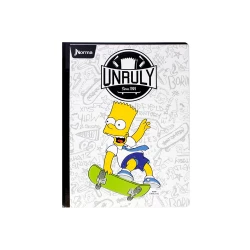Cuaderno Cosido  100 Hojas Cuadriculado Los Simpsons Unruly