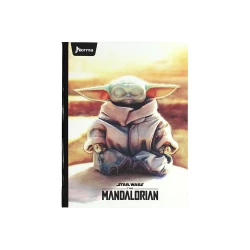 Cuaderno Cosido  100 Hojas Cuadriculado Mandalorian Yoda Dia