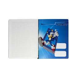 Cuaderno Cosido  100 Hojas Cuadriculado Sonic Too Easy