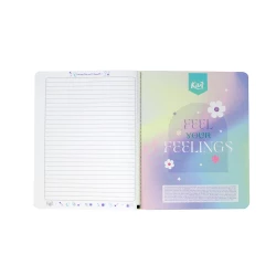 Cuaderno Cosido  100 Hojas Linea Corriente Kiut Feel Your Feelings