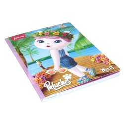 Cuaderno Cosido  100 Hojas Linea Corriente Peluches Lago