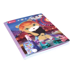 Cuaderno Cosido  100 Hojas Linea Corriente Peluches Patines
