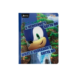 Cuaderno Cosido  100 Hojas Linea Corriente Sonic HEDGEHOG´S