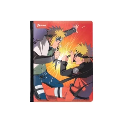 Cuaderno Cosido  50 Hojas Cuadriculado Naruto Batalla