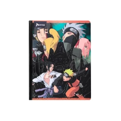 Cuaderno Cosido  50 Hojas Cuadriculado Naruto Grupo