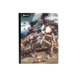 Cuaderno Cosido  50 Hojas Doble Linea Street Racer Tanque Gris