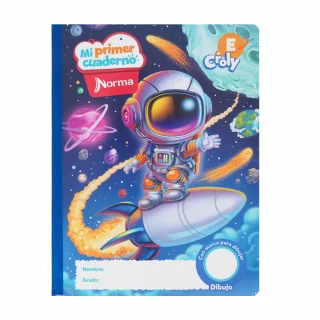 Cuaderno cosido 100 hojas croly E Mi Primer Cuaderno - astronauta