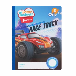 Cuaderno cosido 100 hojas croly E Mi Primer Cuaderno - race track