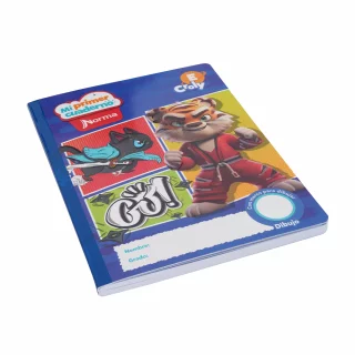 Cuaderno cosido 100 hojas croly E Mi Primer Cuaderno - tigre go!