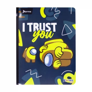 Cuaderno Cosido 100 Hojas Cuadriculado Among Us - I Trust You