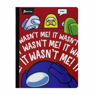 Cuaderno Cosido 100 Hojas Cuadriculado Among Us - It Wasn'T Me