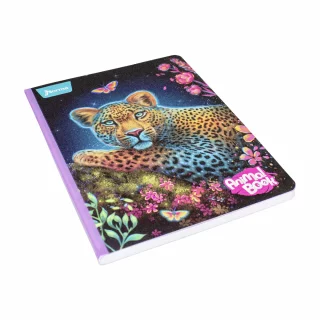 Cuaderno Cosido 100 Hojas Cuadriculado Animal Book Guepardo